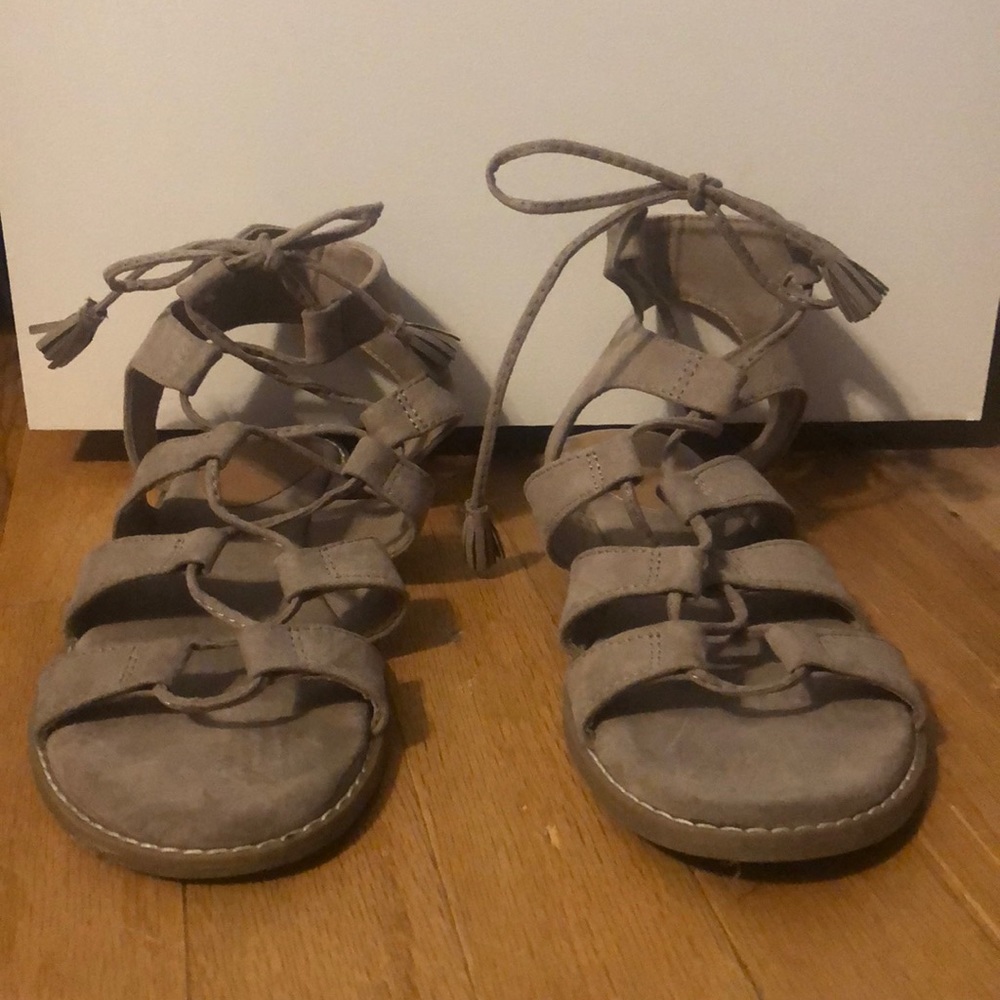 Gladiator Sandals - Taupe